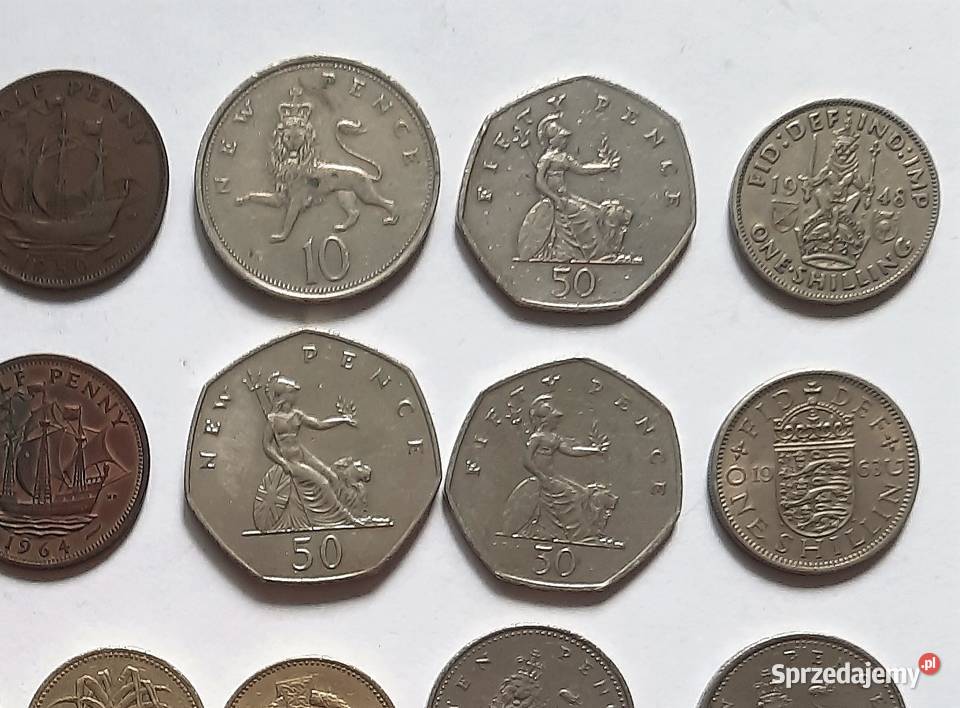 Zestaw I Monet Anglia GB Wielka Brytania Gliwice