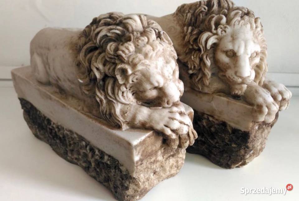 Para lwiatek z marmuru