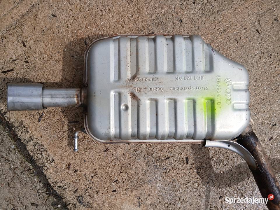 Tłumik końcowy prawy audi A4 B6 18T V6 Szczerbice