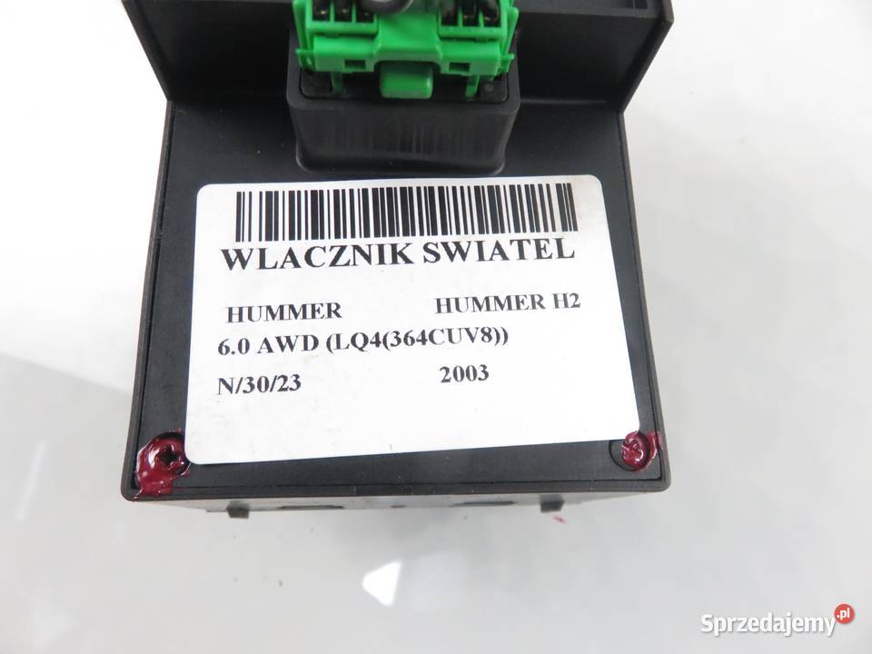 WŁĄCZNIK ŚWIATEŁ HUMMER HUMMER H2 15198374 Czujniki i sterowniki świateł Części samochodowe