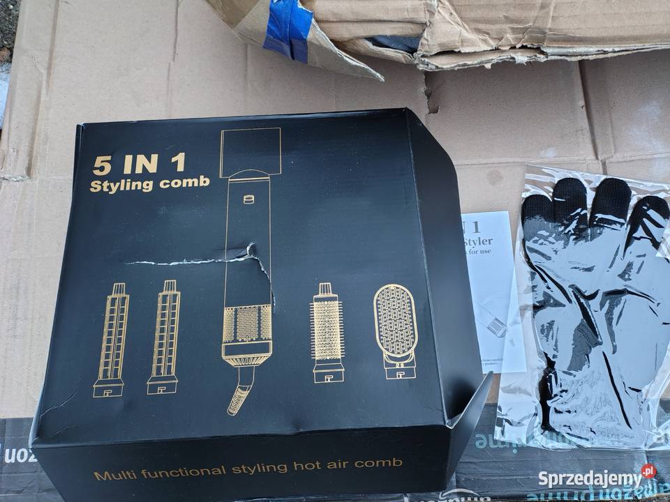 SUSZARKA DO WŁOSÓW DO STYLIZACJI ZESTAW 5W1 800W Akcesoria do włosów Zawiercie sprzedam