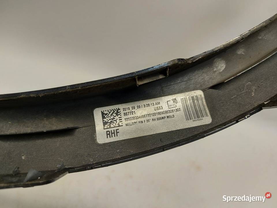 BMW G05 X5 30d 2019r LISTWA BŁOTNIKA PRAWY PRZOD dolnośląskie