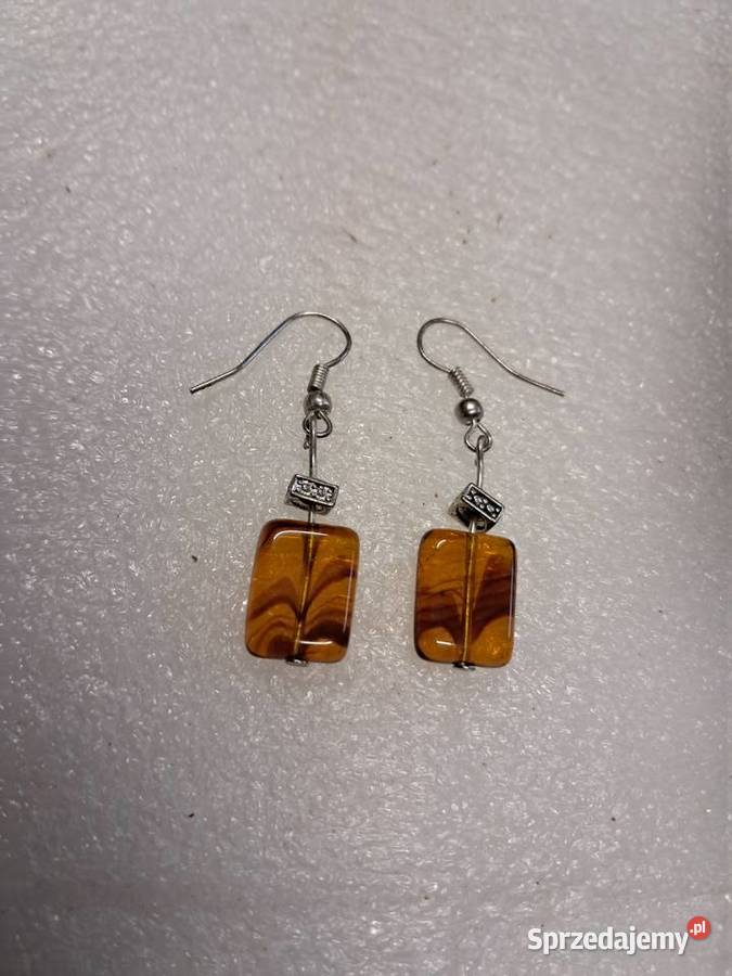 kolczyki z prlu stan długość całkowita 4 nie