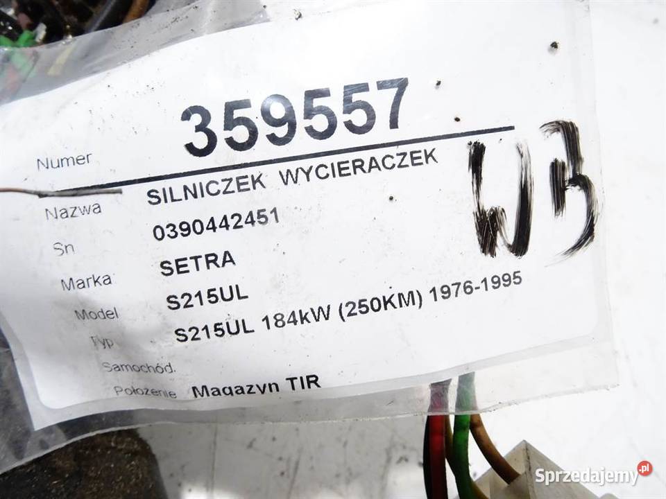 SILNICZEK WYCIERACZEK SETRA Series 200