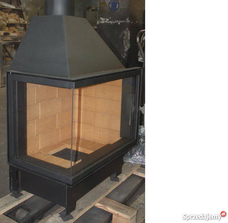 Najlepszy kominek Byrski 13 kW XL narożny stal Piece i kominki Malbork