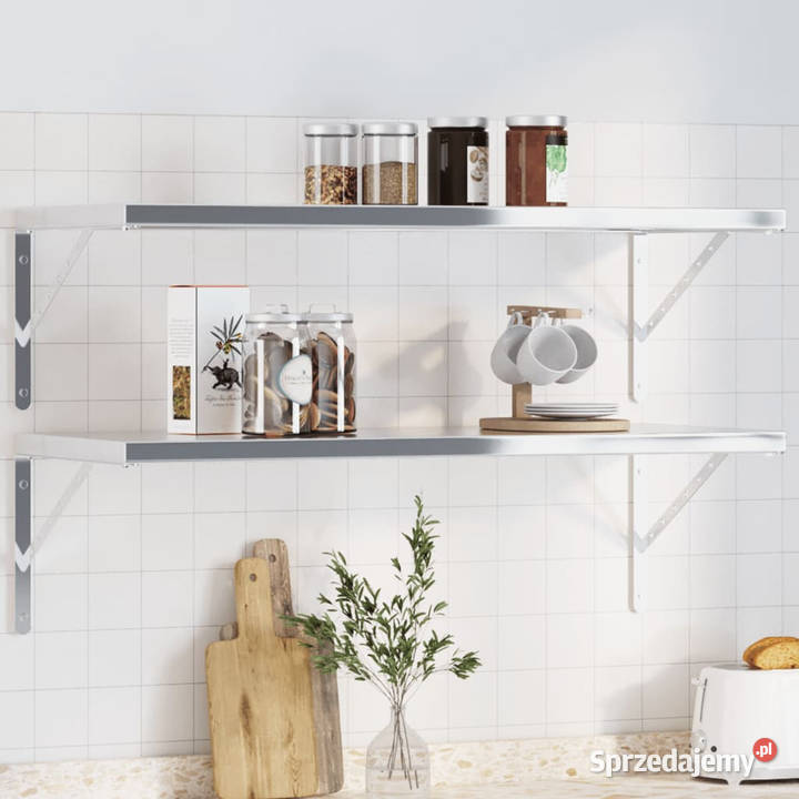 Wsporniki do półek 4 40x25x25 srebrna stal Warszawa