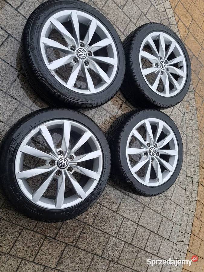 ZIMA R17 VW GOLF PASSAT TOURAN CADDY JETTA EOS Średnica 17" Opony i felgi Brodnica