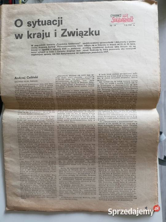 Tygodnik Solidarność 19 Antykwariat Łódź