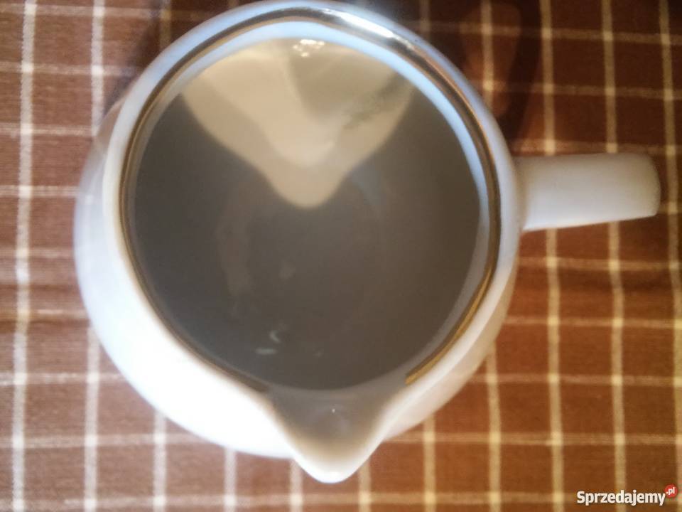 Poidełko dzbanek kubek porcelana rosyjska Dulevo biały Warszawa