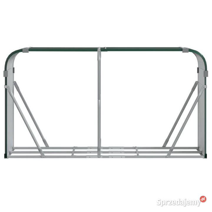Stojak na drewno zielony 180x45x100 stal Warszawa