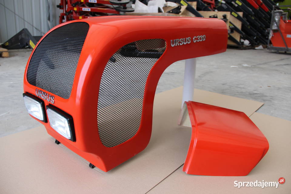 Maska maski URSUS C 330 C330 z nakładką wiśniowa Rogóźno
