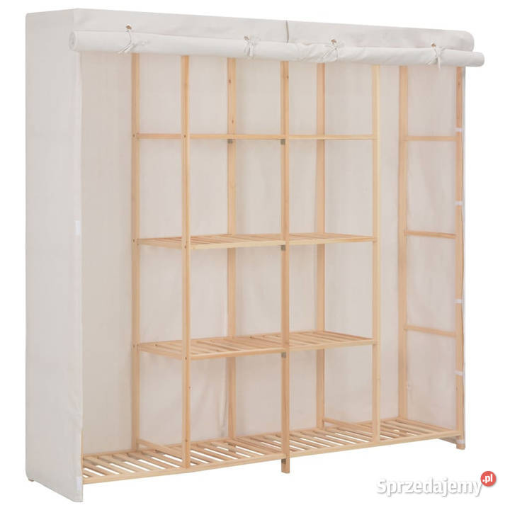 Szafa biała 173x40x170 materiałowa WM248198 Warszawa