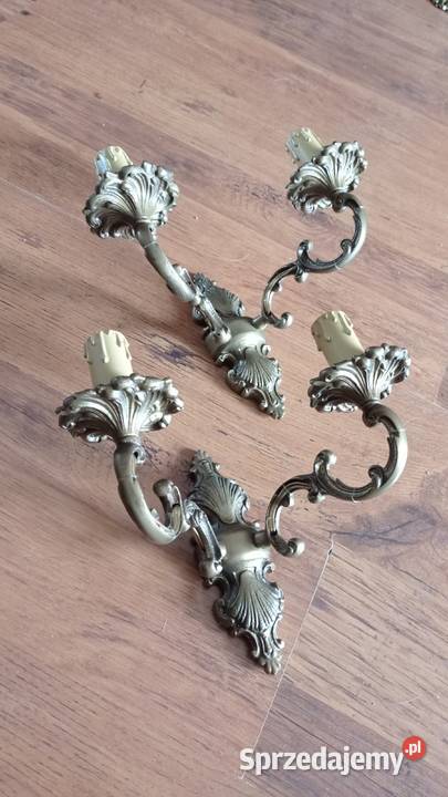 Stare mosiężne kinkiety Włocławek