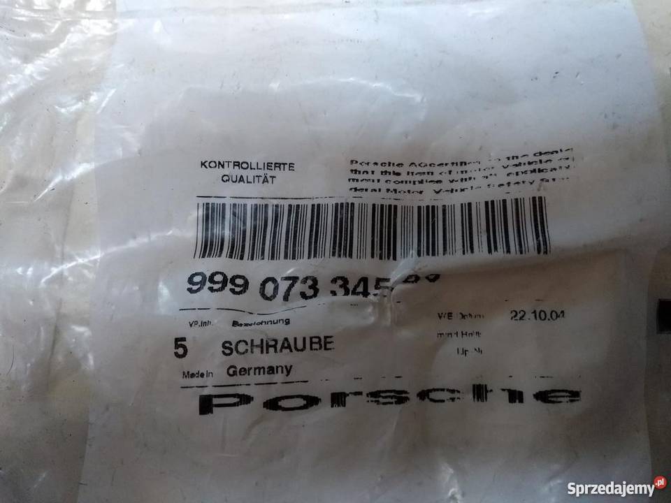 PORSCHE 997 śruby mocowania lusterka Karoseria sprzedam