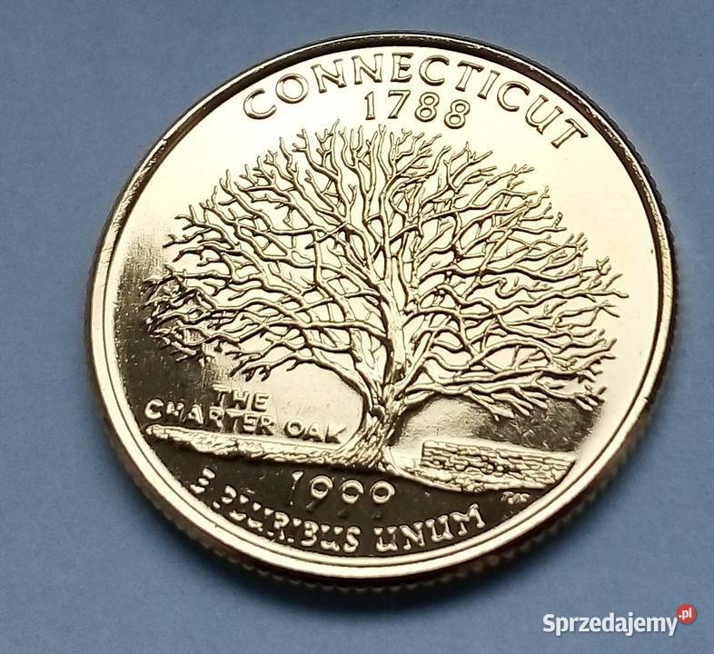 USA25 CENTÓW1999 r COONECTICUTKAPSEL Numizmatyka Legionowo