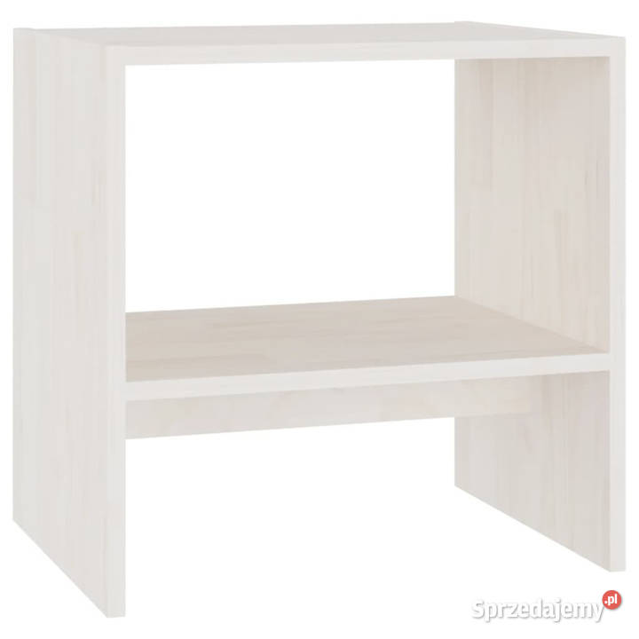 Szafka nocna biała 40x305x40 lite drewno sosnowe Warszawa