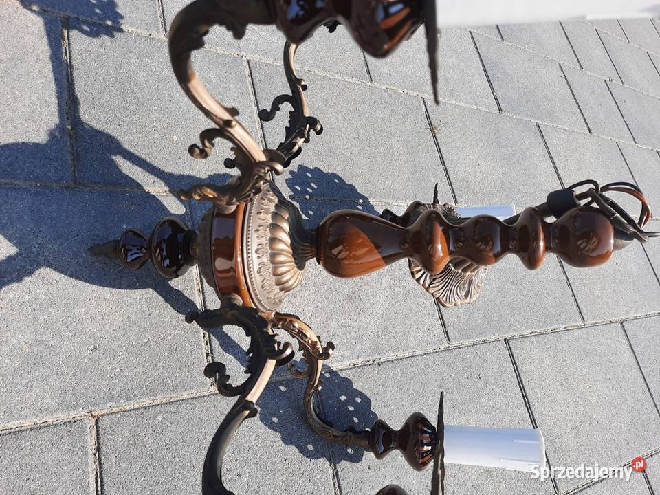 Vintage lampa z lat 80tych na 5 żarówek Przyjaźń sprzedam