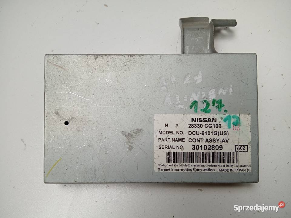 MODUŁ AUDIO STEROWNIK INFINITI FX35 FX45 0308 Nowy Tomyśl