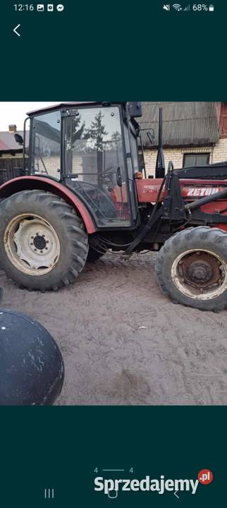ciągnik Zetor 7540 z turem Mońki