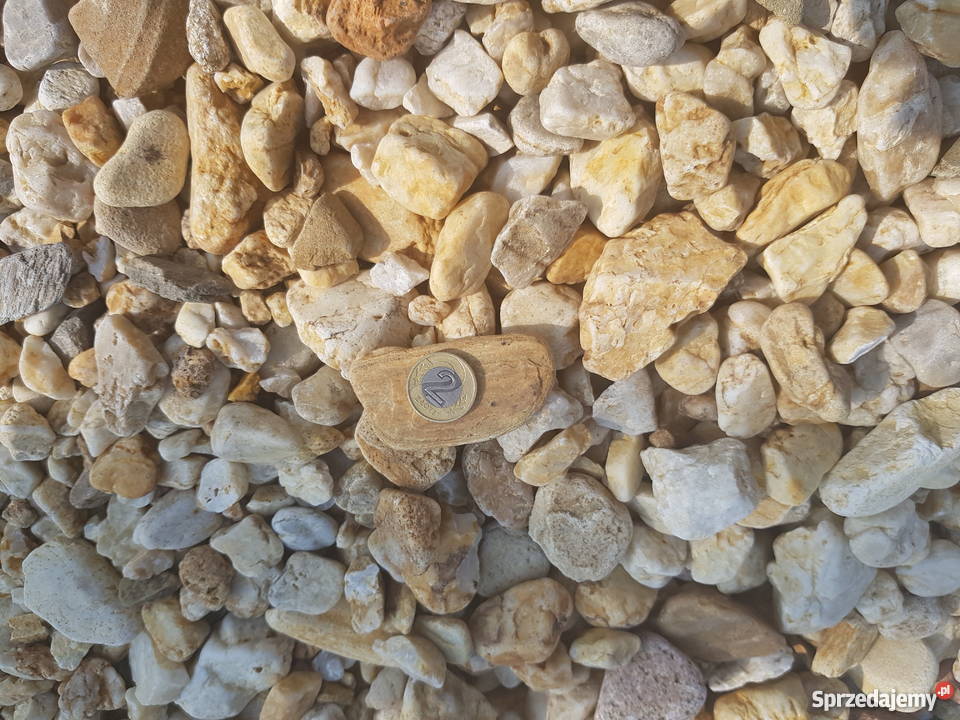 Źwir otoczaki kwarcowy żółty Busko Zdrój