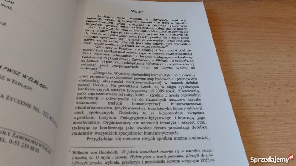 Integralia wymiary studenckiej humanistyki