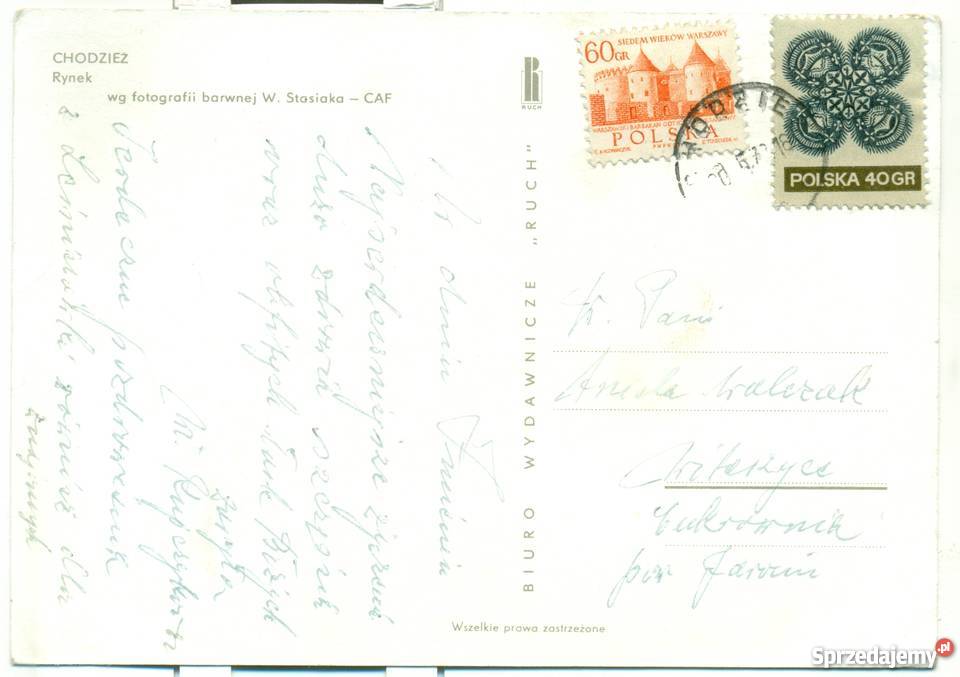 Stare zdjęcie pocztówka fotografia widokówka Ostrów Wielkopolski