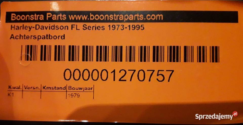 Sprzedam tylny błotnik Harley Davidson Maków Podhalański