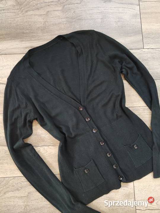 Czarny sweter Kardigan Vintage y2k Jasło