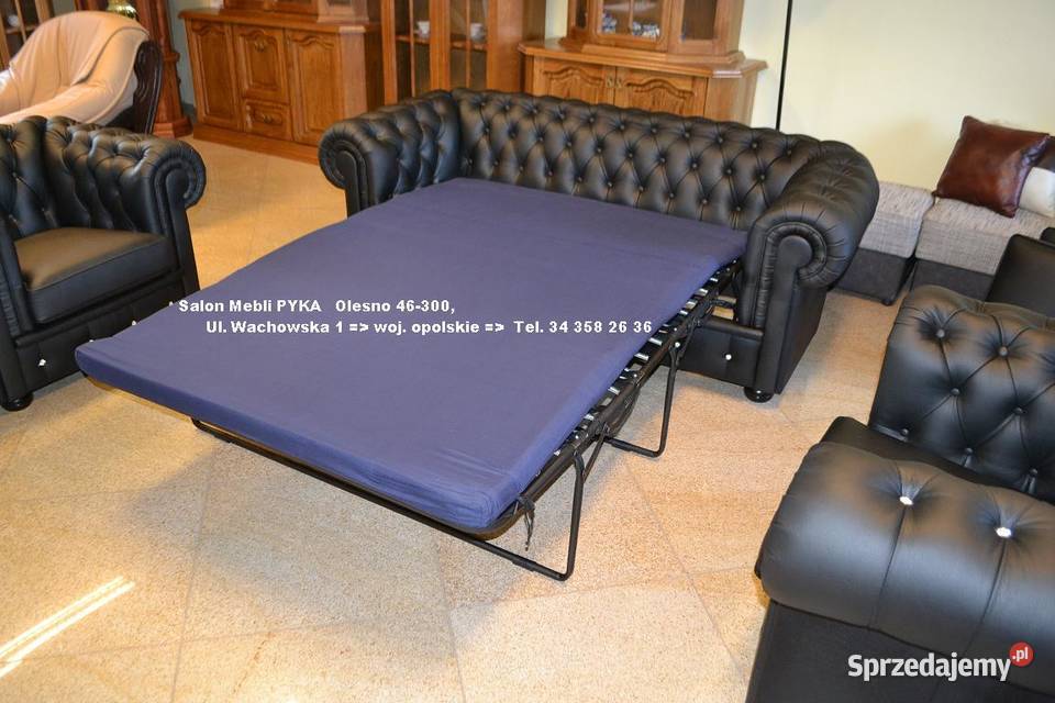 321 Chesterfield w Skórze Naturalnej Kolor DO Komplety wypoczynkowe mazowieckie Sulęcin Szlachecki