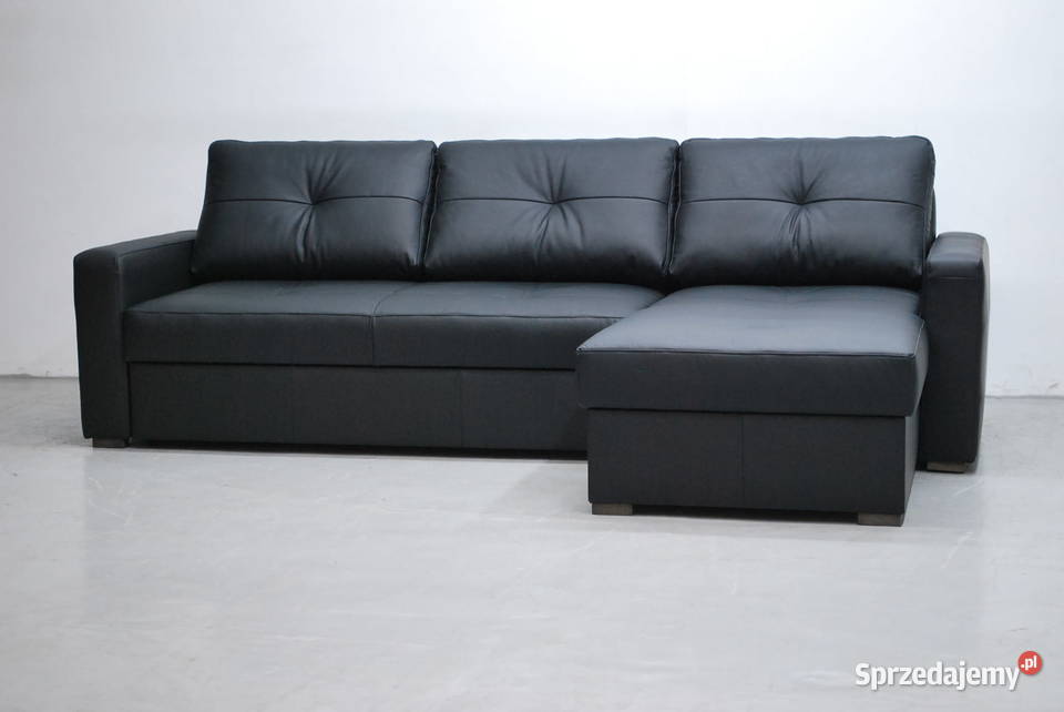 PFO czarny SKÓRA NATURALNA NAROŻNIK Z Poznań sprzedam