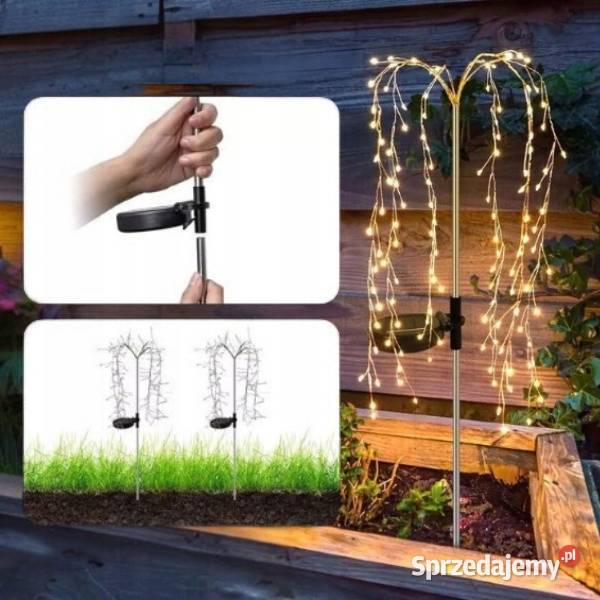 Zestaw 2 x Ogrodowa lampa Led solarna Jasło sprzedam