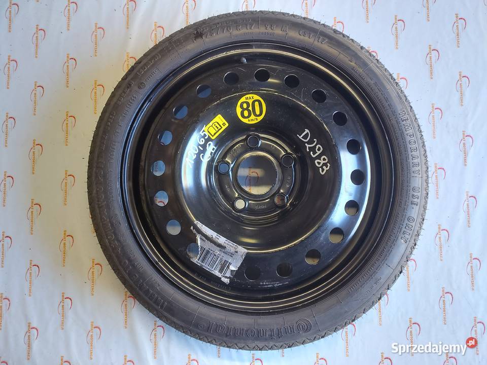 OPEL INSIGNIA A koło dojazdowe 1257017 98M 5x120