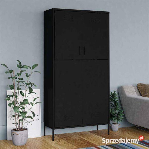 vidaXL Szafa czarna 90x50x180 stalowaSKU336250 Warszawa
