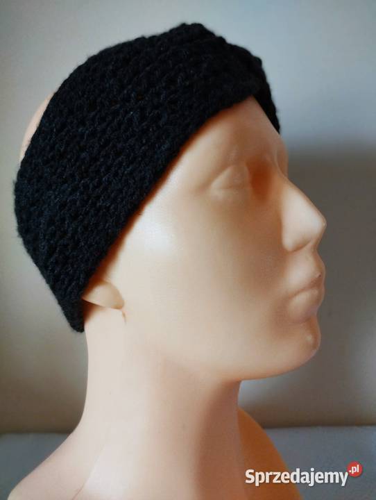 Opaska turbanik handmade ciemna oliwka Olsztyn