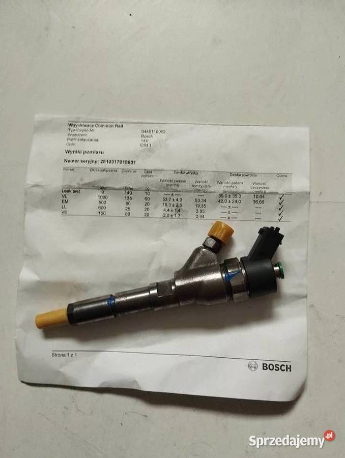 Wtryskiwacze Bosch Fiat Peugeot Citroen 20 22 Części samochodowe dolnośląskie Chojnów