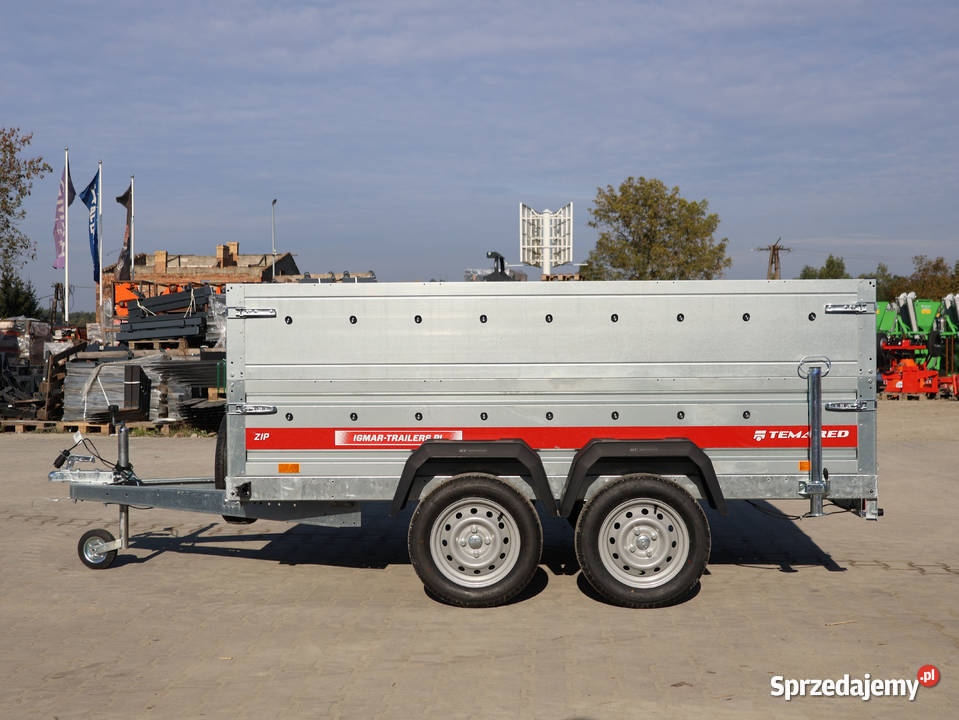 Przyczepka dwuosiowa 264x126 DMC 750 burty sprzedam