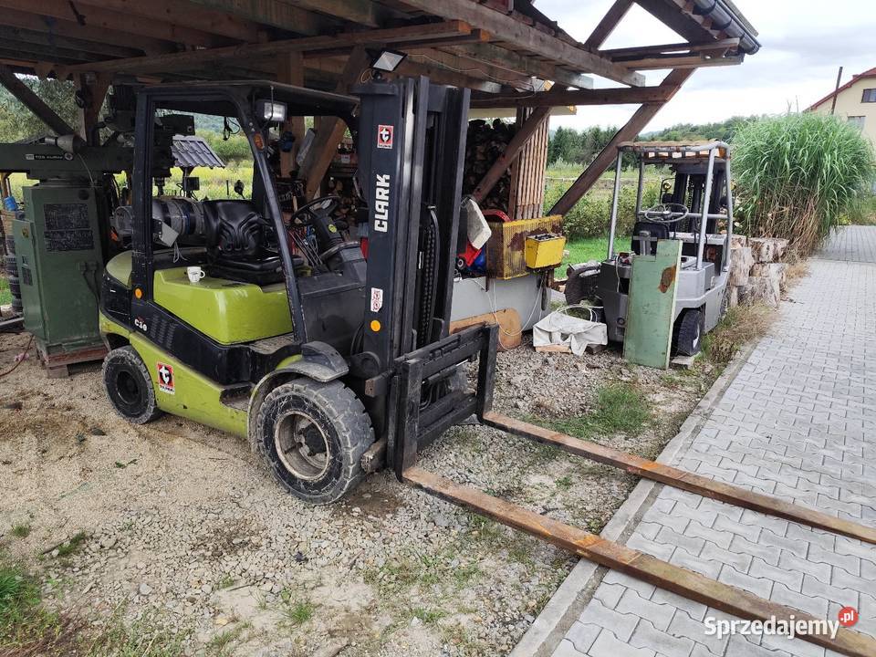 Wózek widłowy Clark LPG triplex 3 t tony MMM Maków Podhalański