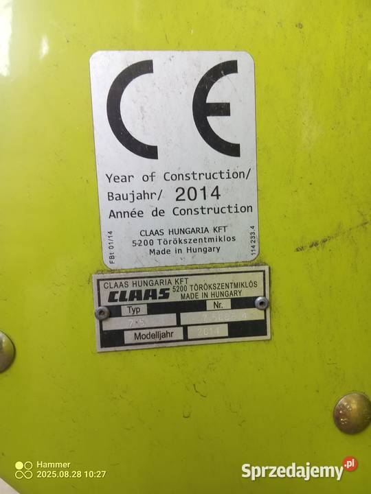 Heder Claas c600 2014r że stołem do rzepaku Claas Zbożowe Proszowice