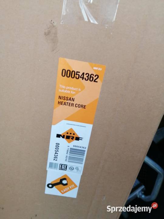 Nagrzewnica ogrzewania kabiny NRF 54362 Nissan osobowe Motoryzacja Opole Lubelskie