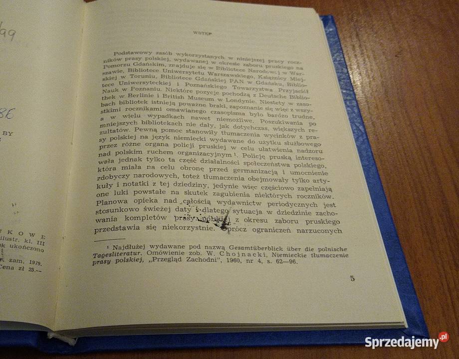 Z dziejów prasy polskiej na Pomorzu Gdańskim w Rok wydania 1962 Gdańsk