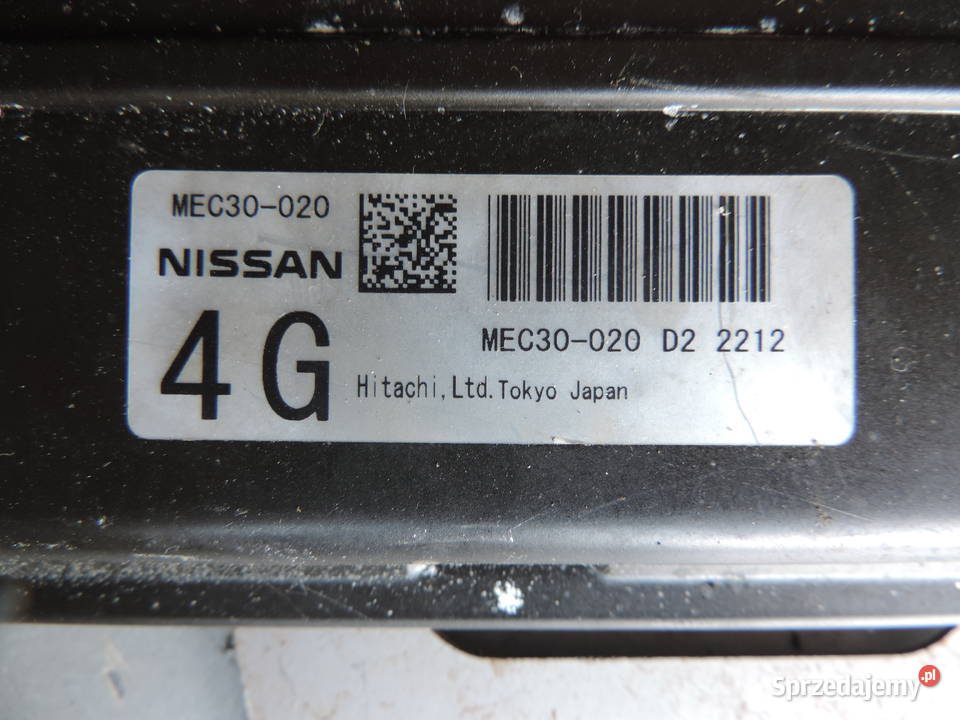 KOMPUTER NISSAN PRIMERA 18 mec30020 4g mec30020 Układ elektryczny małopolskie Nowy Sącz