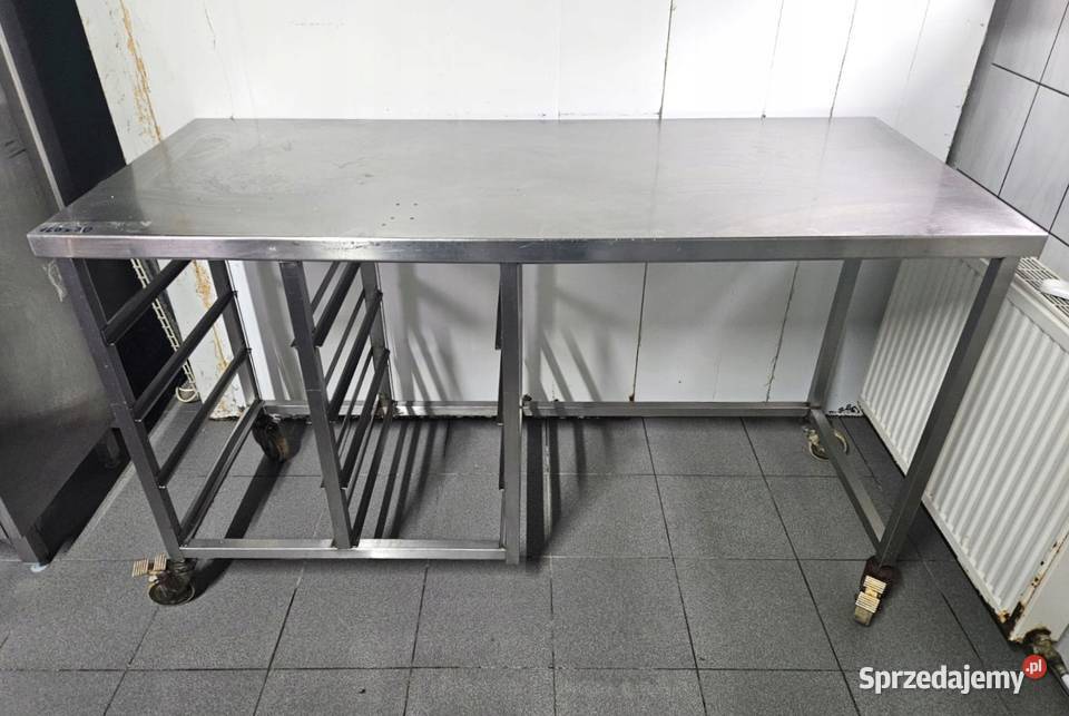 Stół mobilny gastronomiczny wydawczy 160 x 70 Góra