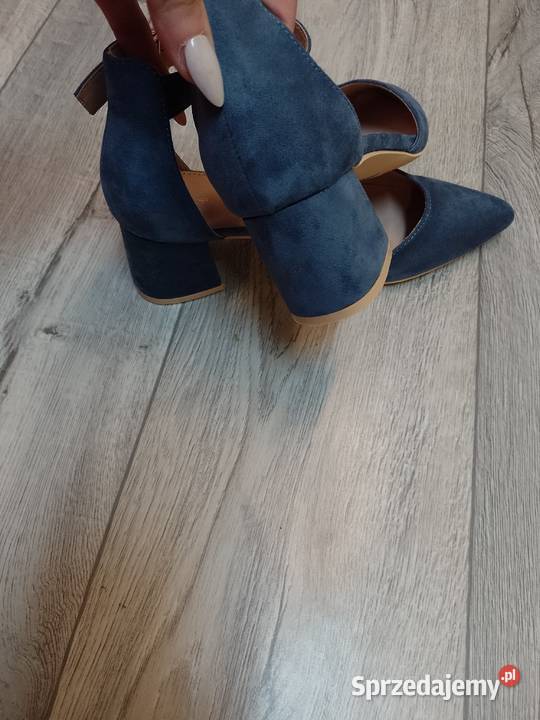 41 Leather Ekskluzywne czółenka wieczorowe z tkanina Kraków