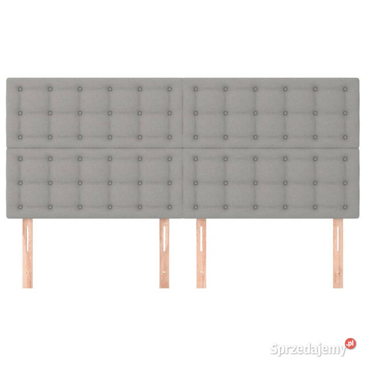 Zagłówki do łóżka 4 jasnoszary 90x5x7888 tkanina Warszawa sprzedam