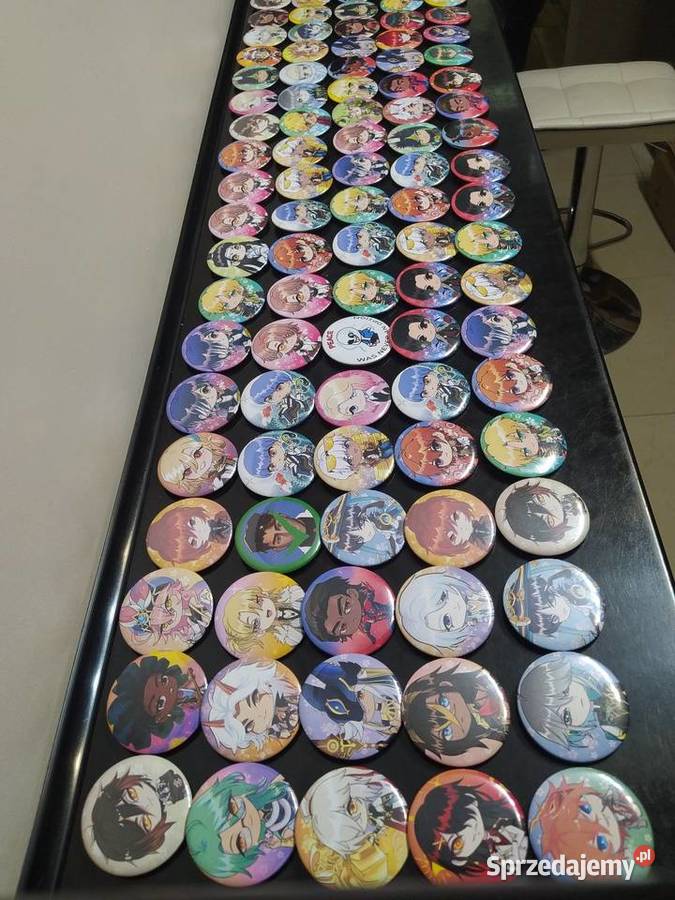 Przypinki anime komplet 107 małopolskie Kraków