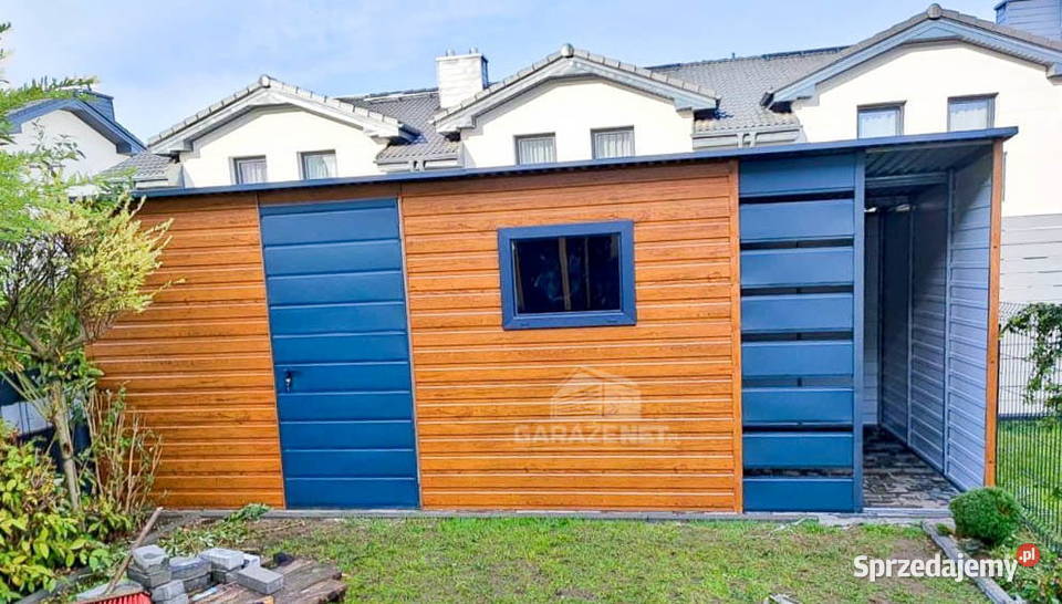 SCHOWEK DOMEK OGRODOWY 5x3m WIATA 1M SPAD W TYŁ Domki narzędziowe Łapanów