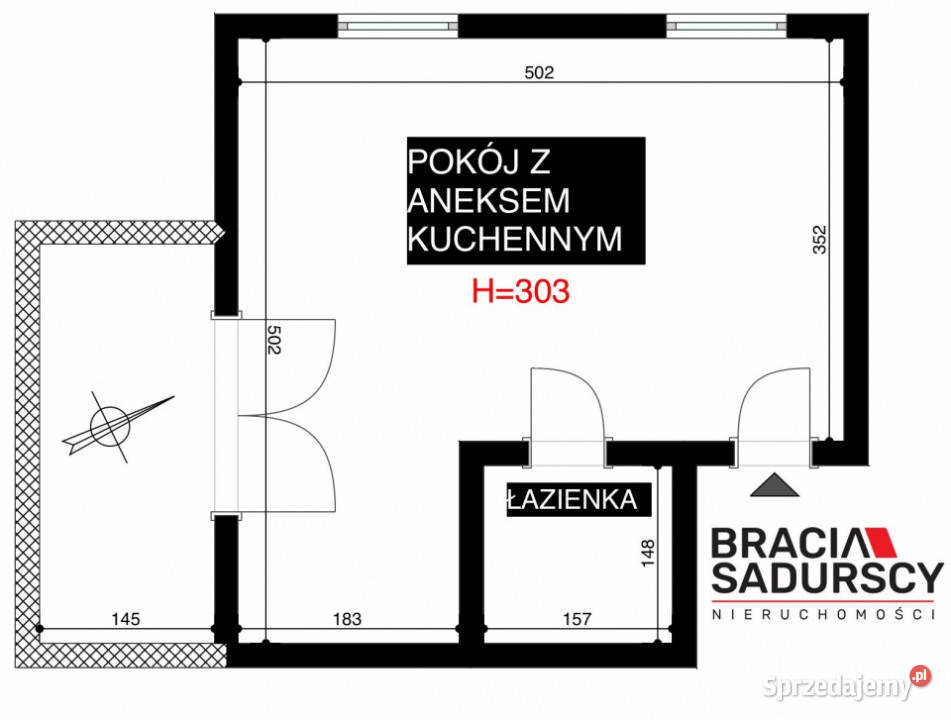 Mieszkanie Kraków Racławicka 2145m2 1 pokój małopolskie sprzedam