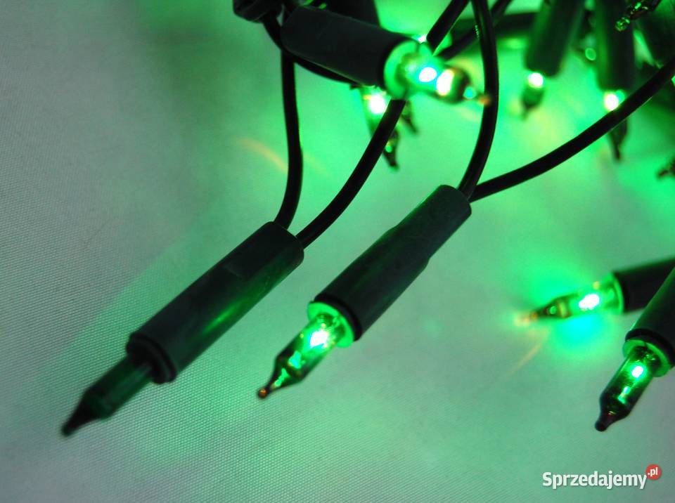 Lampki choinkowe tradycyjne zielone 50 diod Lublin