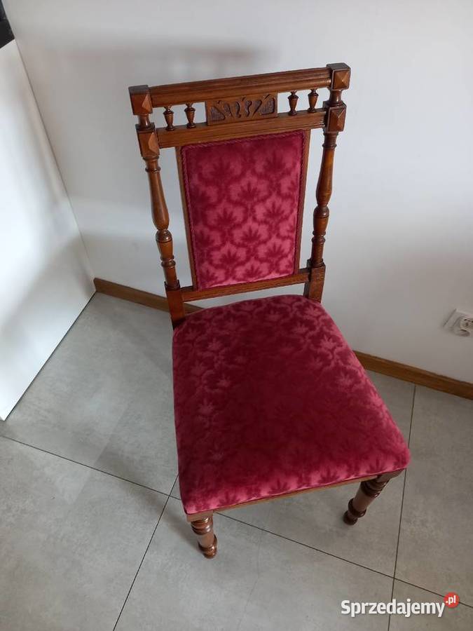 Eklektyczne krzesło gabinetowe przełom XIXXX W dolnośląskie Wrocław sprzedam