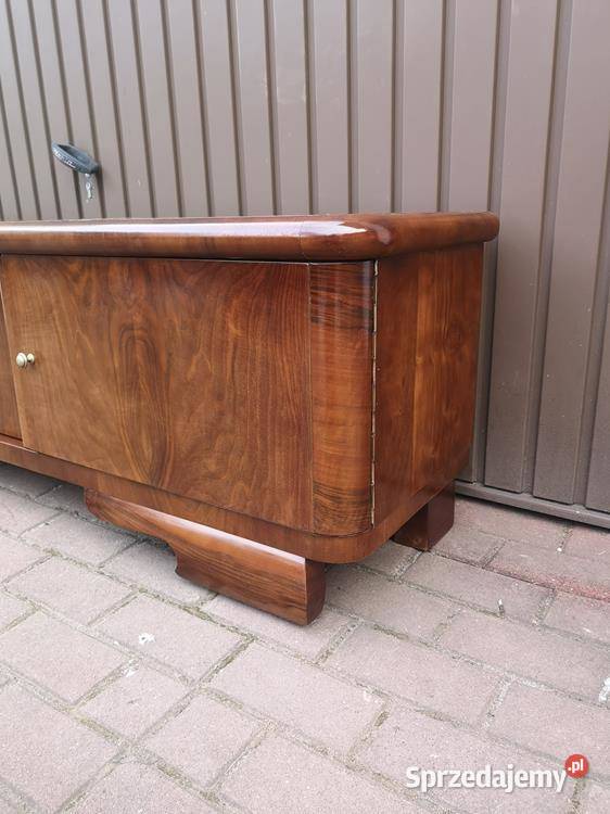 Komoda Szafka RTV ARTDECO Orzech Niska Stara Swarzędz